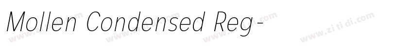 Mollen Condensed Reg字体转换